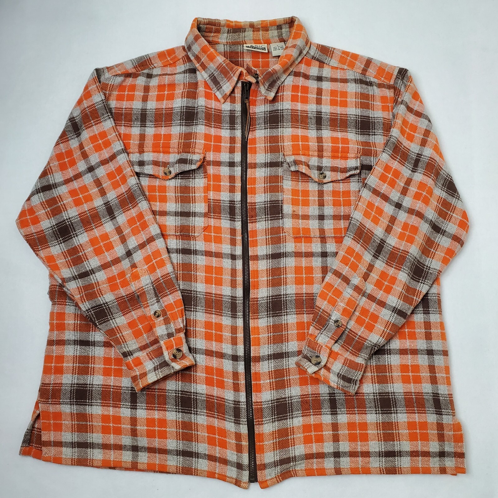 Basic Edition Full Zip Flannel Jacket Womens Size… - image 1