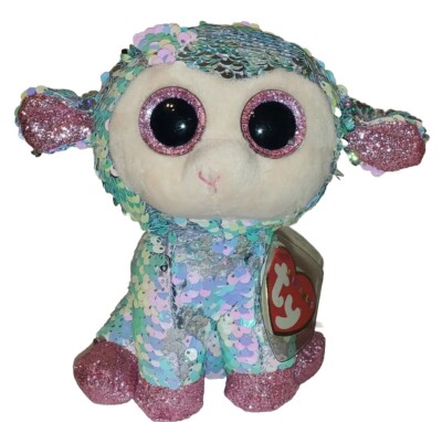 Ty Beanie Boo Lamb Ty Flippables TULIP The Lamb Changing Sequins