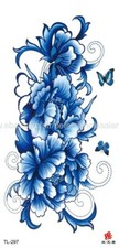 womens lower back tattoos large peony flower temporary tattoo