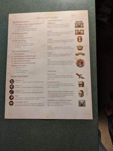 A Game of Thrones Board Game 2nd Edition Replacement Parts Cards Figures Token - Picture 284 of 290