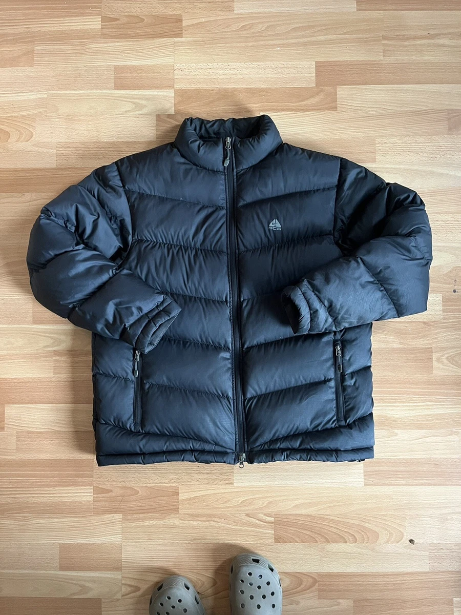 Vintage Nike ACG 550 Fill Goose Puffer Jacket XXL Black