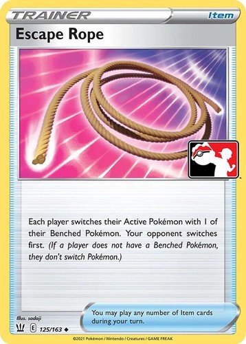 escape rope pokemon card Escape Rope Pokemon TCG Trainer Card 125/163