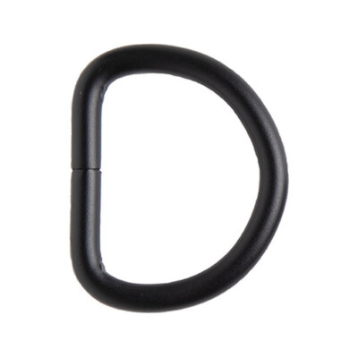 (2,32 EUR/Stck) Solide D-Ringe - 32mm - Schwarz (Nickelfrei), 6er Pack, Tandy