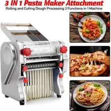 550W Electric Pasta Maker Noodles Machine Home Restaurant Dumpling Skin Roller