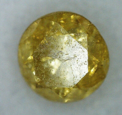 Gelber Diamant 2,56 mm natur und unbehandelt