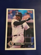 1993 Donruss # 95 GEORGE BELL Chicago White Sox Nice !