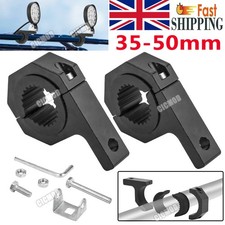 2pcs 35mm-50mm Tube Clamps Offroad Work Light Bull Bar Roll Cage Mount Bracket