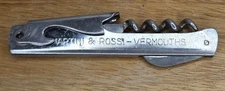Vintage Martini & Rossi Vermouths Chianti Melini Corkscrew Bottle Opener