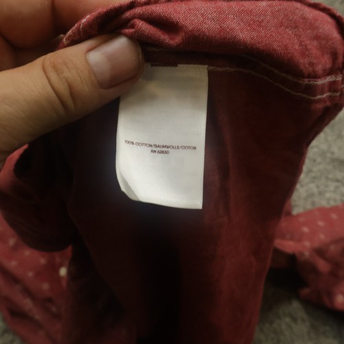 Blake Shelton Lands End Shirt Mens 2XL Red Western Button Up Cotton Long Sleeve - Picture 6 of 9