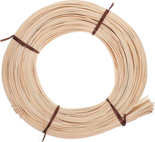 Natural Round Reed for Basket Weaving - 2.0mm Indonesian Rattan Material for Cha