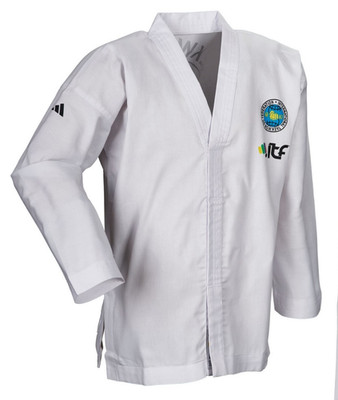 adidas ITF Student Jacke TKD , bestickt, Mischgewebe