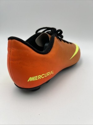 Nike Soccer Shoes Mercurial Vapor 573871-778 Size 6y Sunset