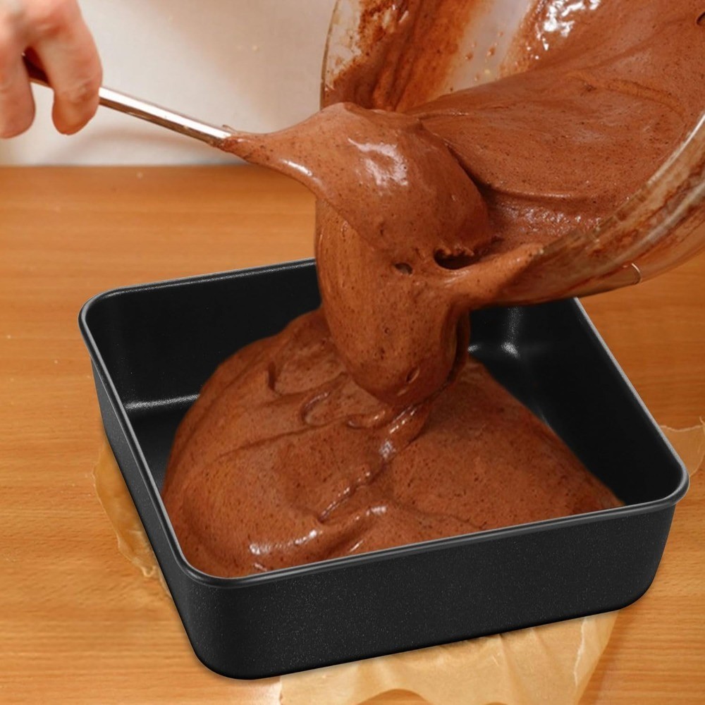 8x8 Baking Pan, Nonstick Square Cake Pan with Stainless Steel Core 8 ...
