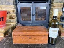 Old Small Oak Box Jewellery Box, Trinket Box.