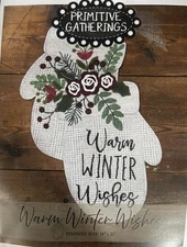 Warm Winter Wishes Wool Appliqué Kit By Primitive Gatherings 14 X 21 New