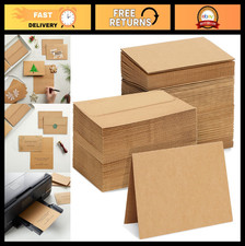 100-Pack Blank Kraft Paper Cards Envelopes 4x6 in - DIY Invitations Greeting