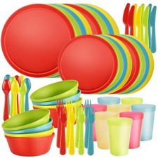 Plates and Bowls Set, 40-Piece Unbreakable Dinnerware Set for Toddlers Chil...