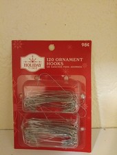 Christmas Ornament Hooks 2-1/2 Inch Metal Pack of 120 Wedding Holiday Time Craft