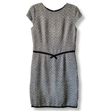 VTG Talbots Silk Tweed Sheath Dress 6 Ladylike Classic Old Money Career Neutral