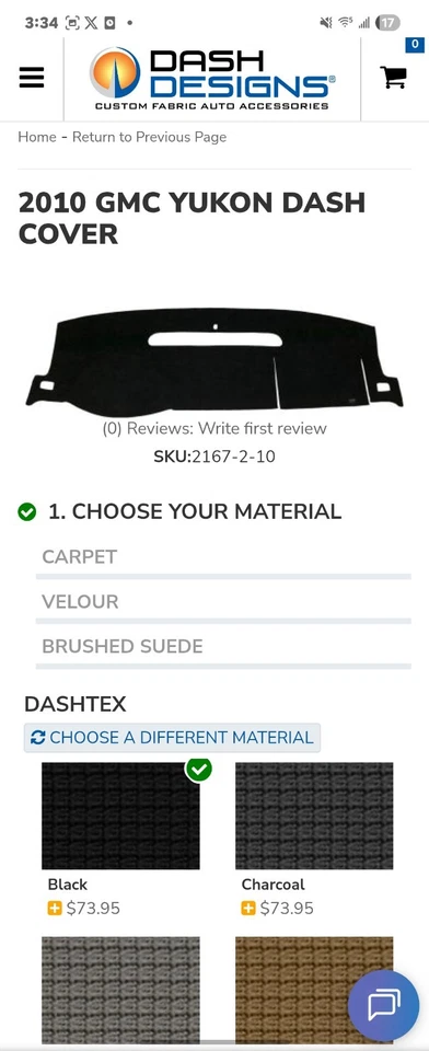 Cubierta de tablero negra para GMC Yukon XL 1500 07-14 Dash-Topper Dashtex Foto 4 de 4