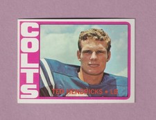 1972 TOPPS TED HENDRICKS FOOTBALL CARD #93 - EX-MT+ CONDITION! COLTS