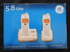 GE 5.8 GHz Cordless Phone Digital Answering Machine 25922GE2 2-Handset BRAND NEW