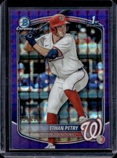 2025 Bowman Draft Ethan Petry Chrome Purple Geometric Refractor 1st #/250