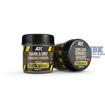 AK Interactive S.L. AK-8032 DARK & DRY CRACKLE EFFECTS