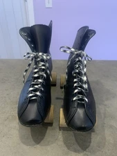 1975 Vintage Roller Derby THE ROYAL Leather Roller Skates ~Size 7 original box