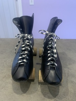 1975 Vintage Roller Derby THE ROYAL Leather Roller Skates ~Size 7 original box