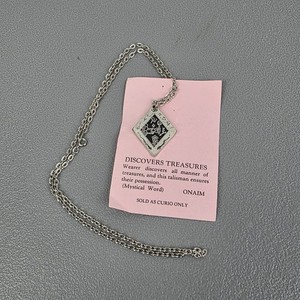 Vintage Occult Talisman Necklace ONAIM Mystical Treasure Finder Pendant Charm