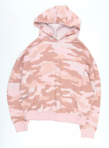 UNDERCOVER Victoria's Secret Felpa con Cappuccio Donna Rosa Mimetica Taglia S