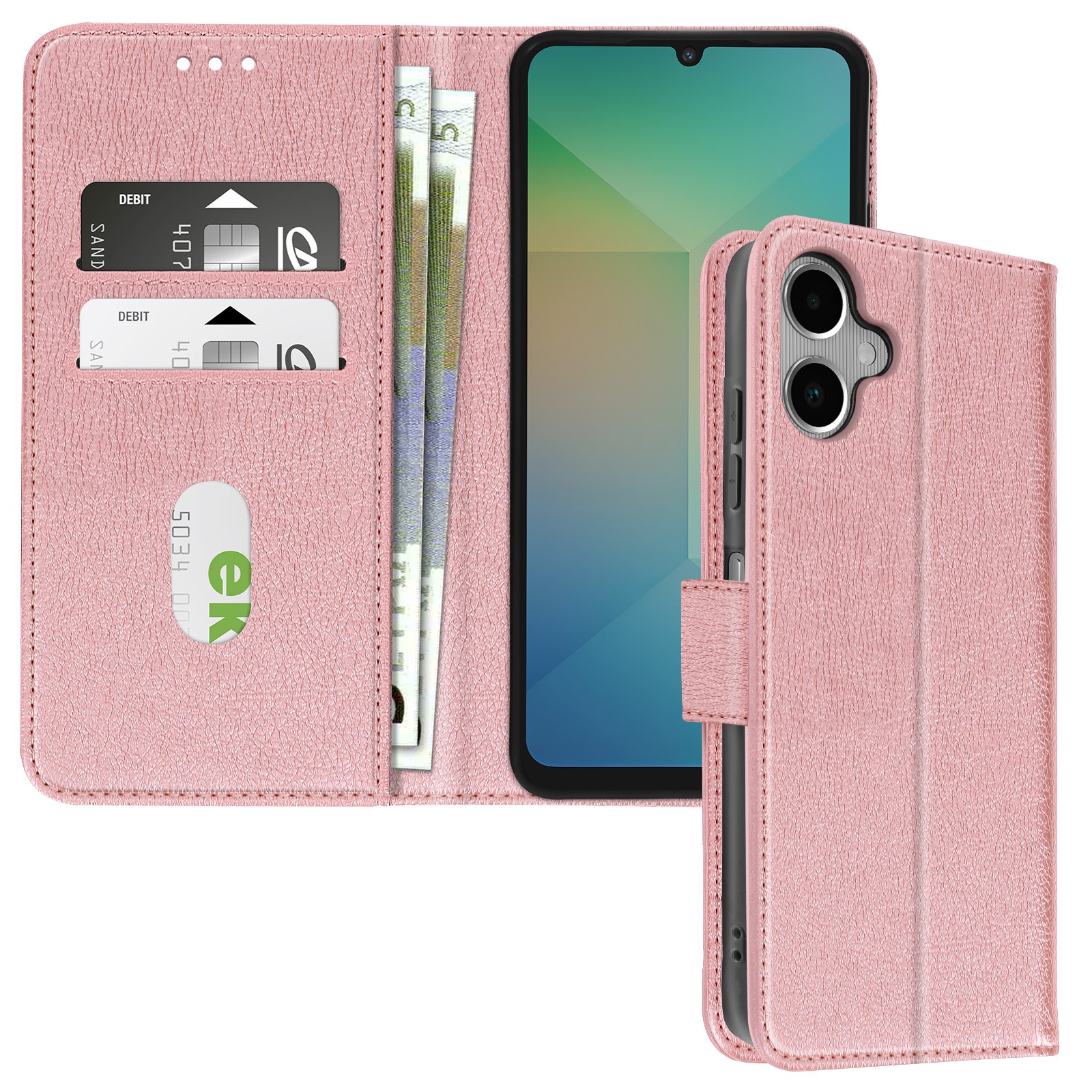 Coque Galaxy A06 avec support vidéo horizontal et protection clapet antichoc