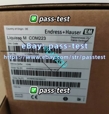 NEW COM223-DX0005 E+H brand new genuine dissolved oxygen analyzer transmitter