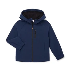 Ozark Trail Boy's Softshell jacket Blue Cove hooded coat Size 6-7