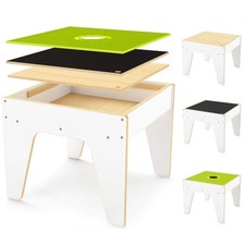 4 in 1 Kids Construction Play Table Compatiable with Large  Small Bricks, Wo...