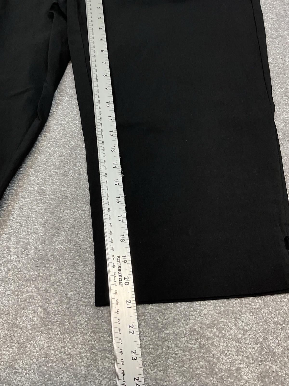 Ruby Rd. Womans Capri Pants Solid Black 20 Rayon … - image 4