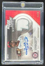 2021 Topps Major League Material Relics Series One #MLMA-JS Juan Soto Auto /30