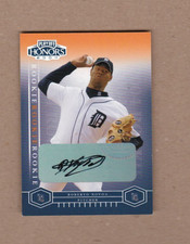 ROBERTO NOVOA RC NUMBER 186/800 AUTO 2004 DONRUSS PLAYOFF HONORS  BASEBALL #236