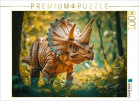 Calvendo Puzzle Triceratops | 1000 Pieces, Finished Size 25.2 × 18.9 In (64 × 48