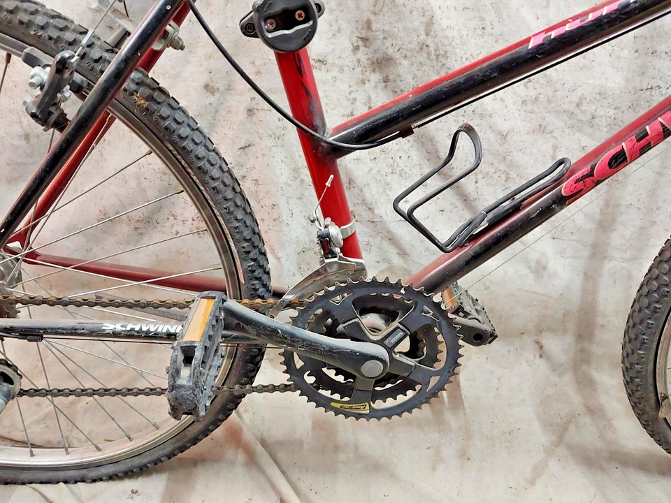 1993 年 Schwinn Hurricane MTB 自行车 19 英寸大号硬尾刚性钢通勤 StepThru — 第 4/4 张图片