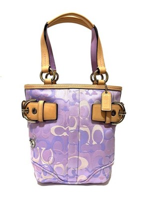 NEW Coach Ltd Ed Y2K Soho Optic Lilac Purple Sig C Lady Bug Tote