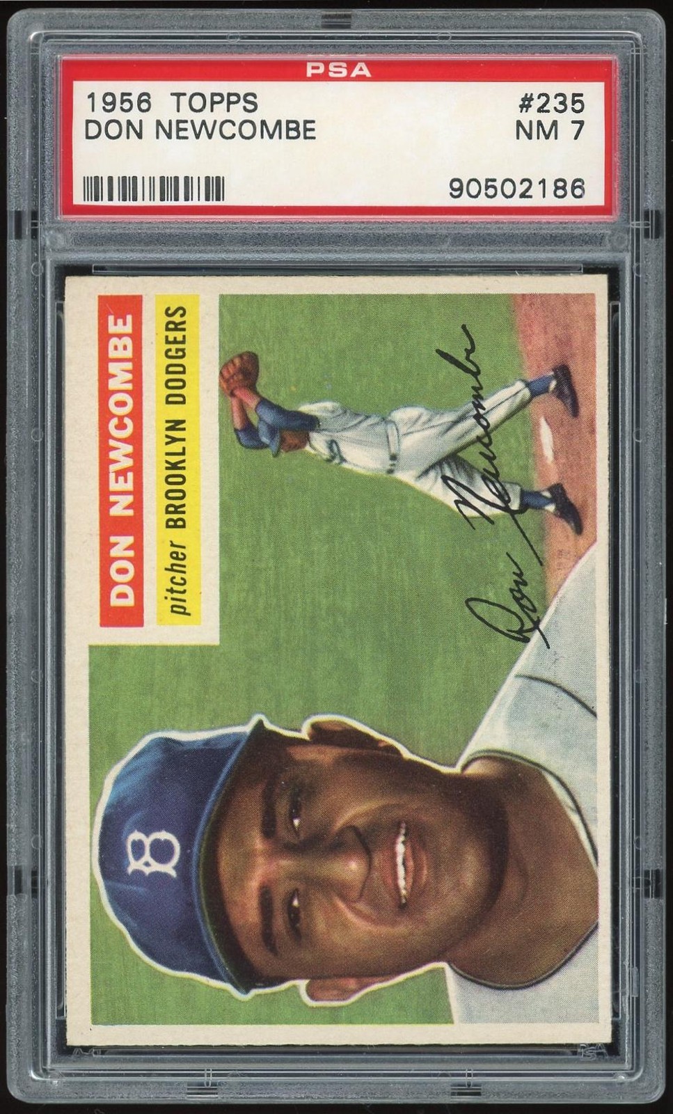 1956 Topps #235 Don Newcombe PSA 7 *2186