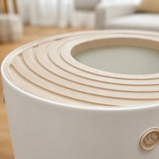 Enclosed Feline Toilet Large Size Hooded Litter Pan Easy to Clean