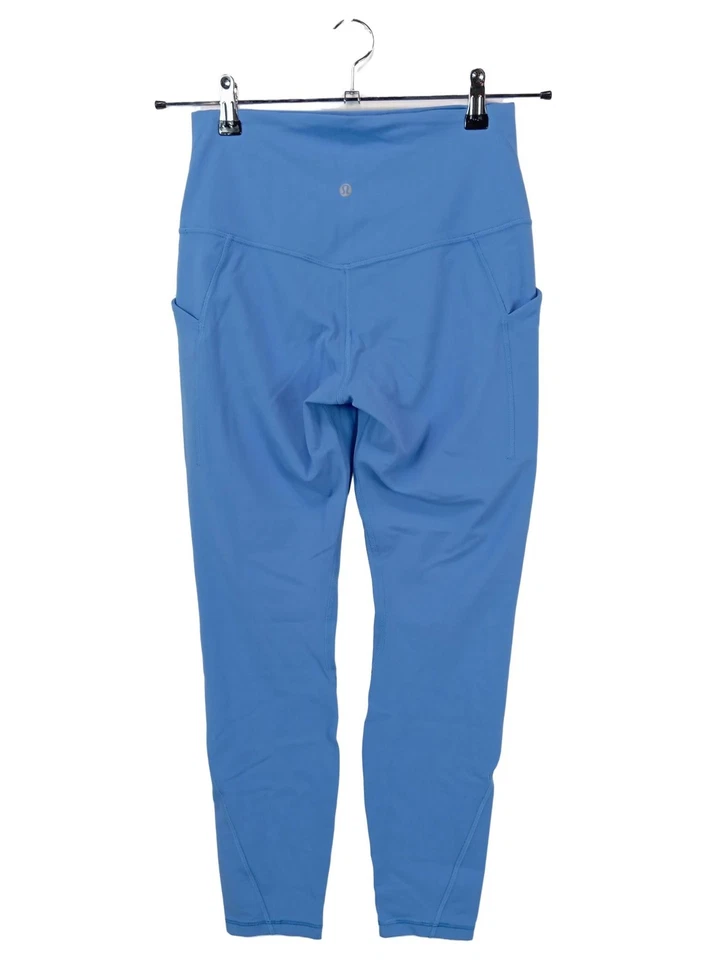 LULU LEMON Legging Dames Pantalon T EU 40 bleu style décontracté - Photo 2/4