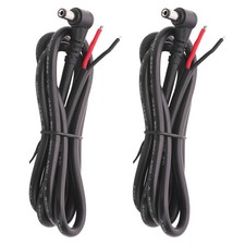 2 PCS DC Right Angle 15A 12V Power Pigtail Cable, 5.5mm x 2.1mm Male ...