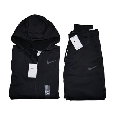 Nike Therma-Fit 2 Piece Matching Sweatsuit Men's M Black Tracksuit Outfit NWT