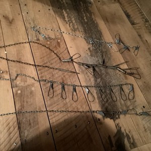 Lot Of 4. Vintage Metal Chain Fishing Stringers