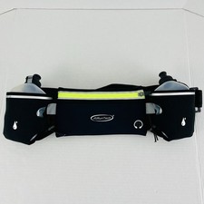 AirunTech Hydration Belt Adjustable Running Water Bottles Zipper Pouch Walking