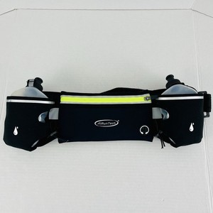 AirunTech Hydration Belt Adjustable Running Water Bottles Zipper Pouch Walking